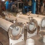 裏波溶接で作られたステンレス配管部材